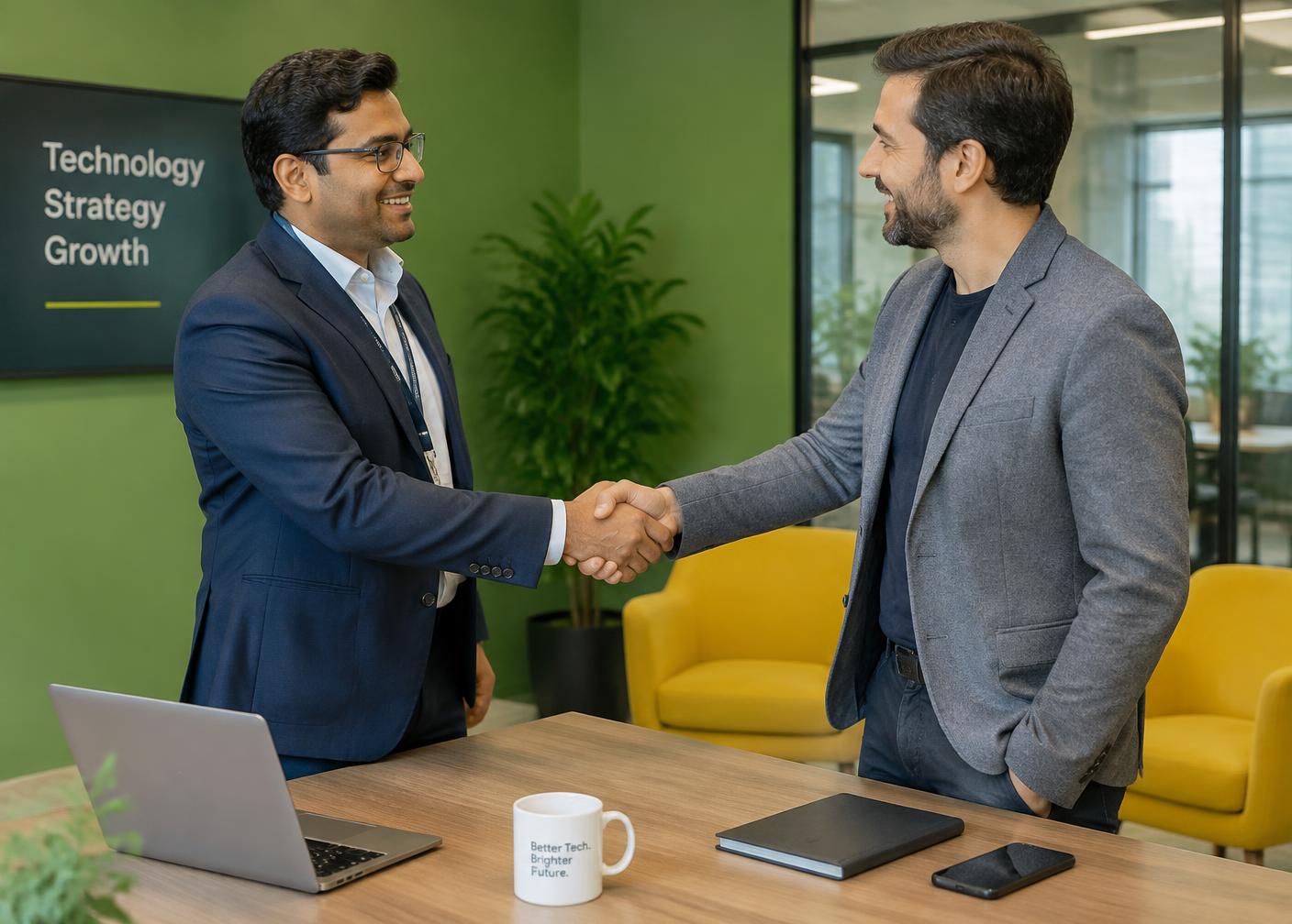 Meeting with a client